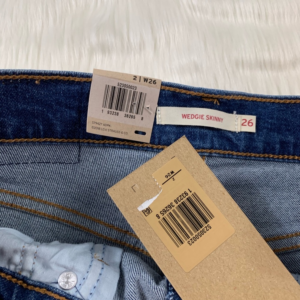 Levi’s Pacific Stone Wedgie Skinny Denim Jeans - Picture 6 of 8